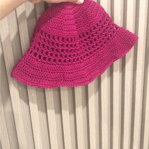 Handmade Crochet Pink Hat